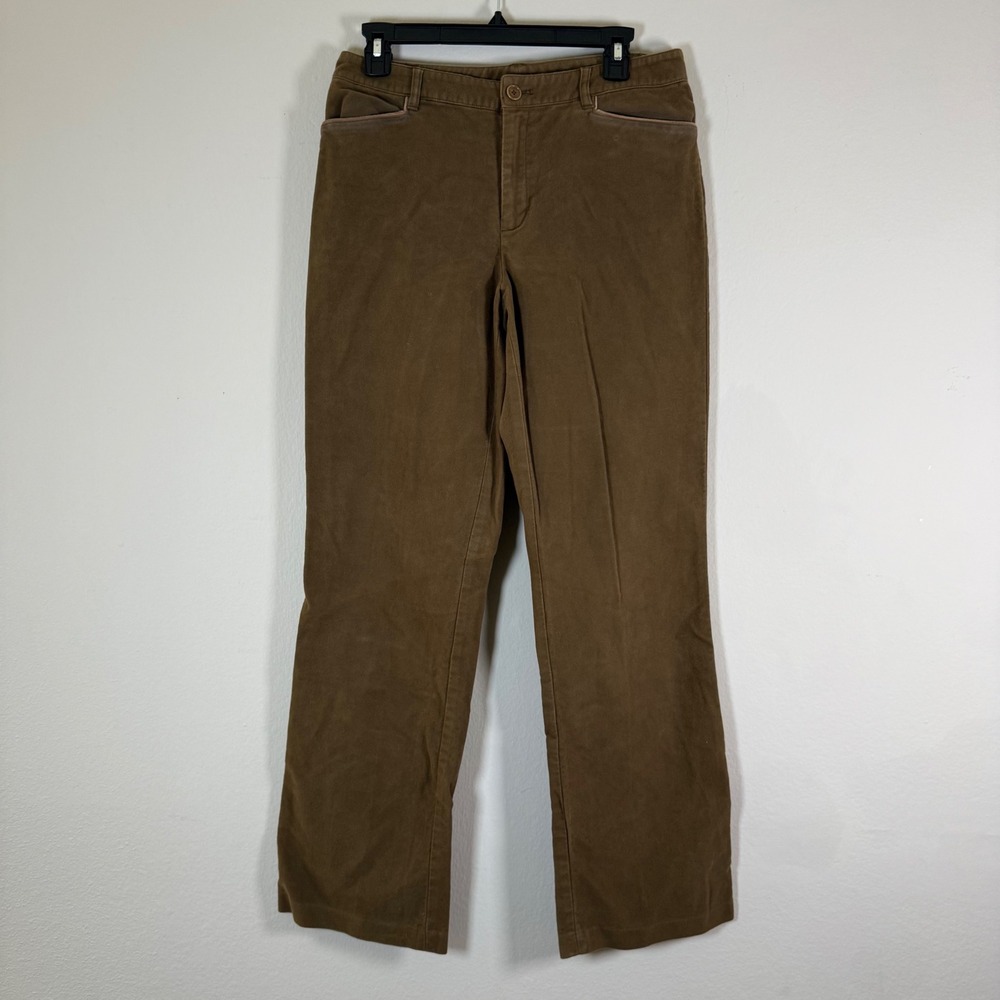LAUREN RALPH LAUREN Women's Brown Corduroy Stretch Pants Size 8‎
